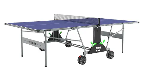 KETTLER Outdoor-Tischtennis-Set mit Schlägern und Bällen