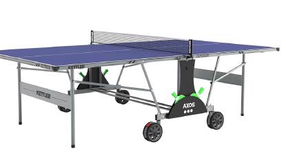 KETTLER Outdoor-Tischtennis-Set mit Schlägern und Bällen