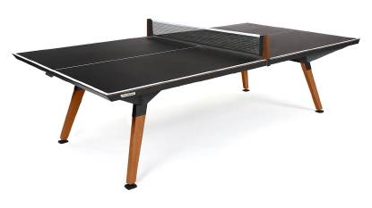 Schwarzer Outdoor-Tischtennistisch von CORNILLEAU, hergestellt in Frankreich